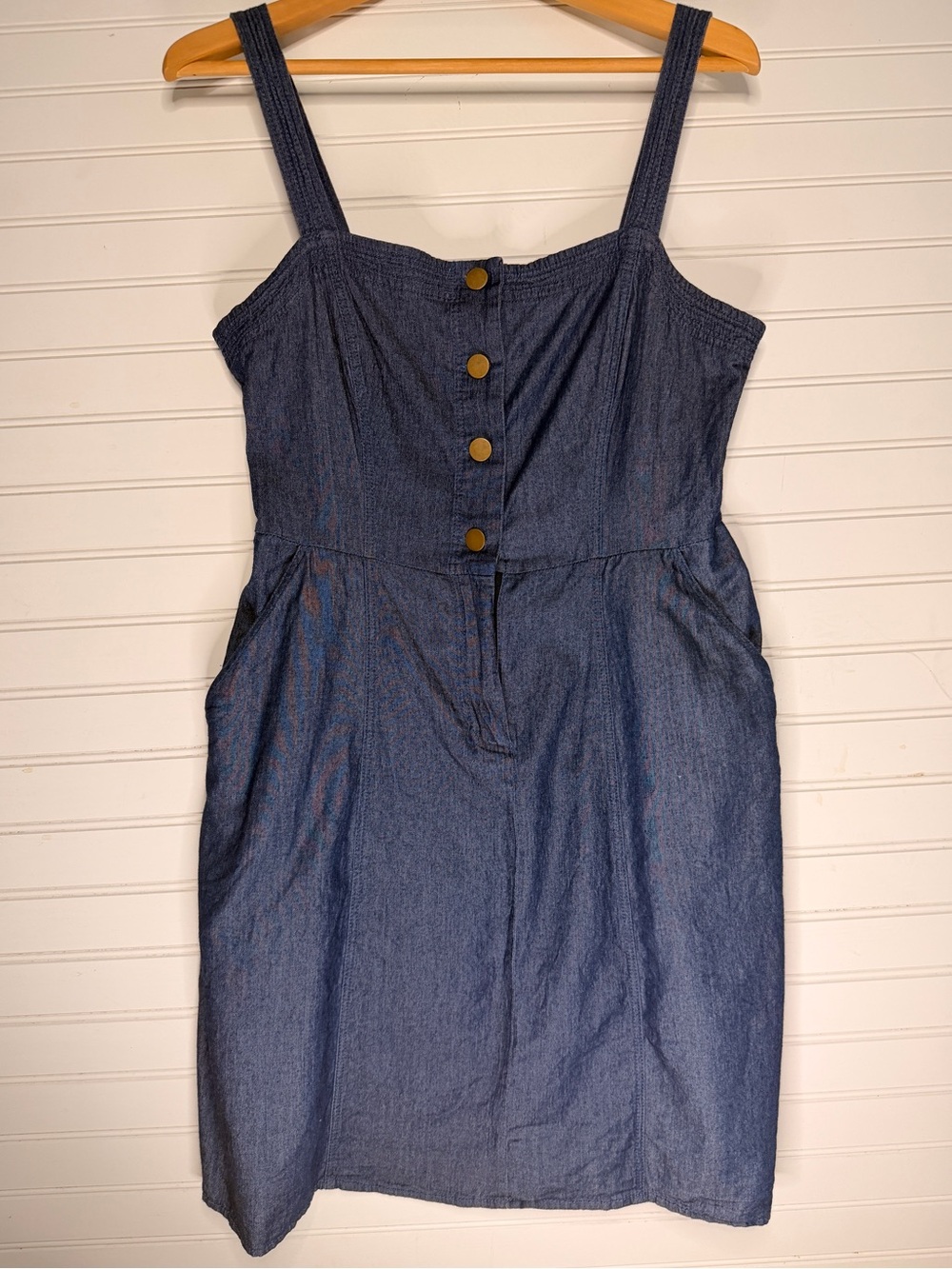 Westport Indigo Denim Button-Front Mini Dress